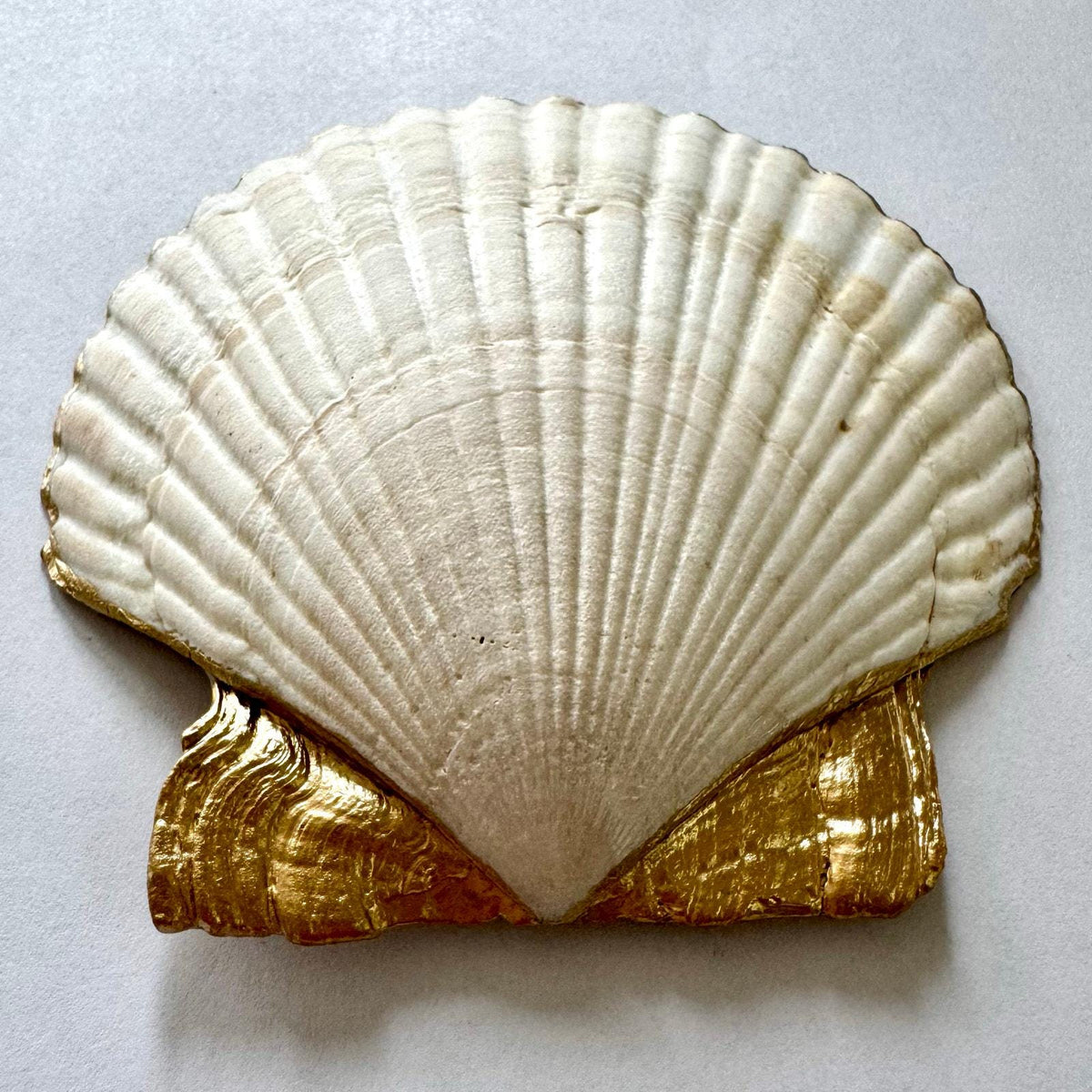 Folk Floral Garden & Bee Scallop Shell Ring Dish