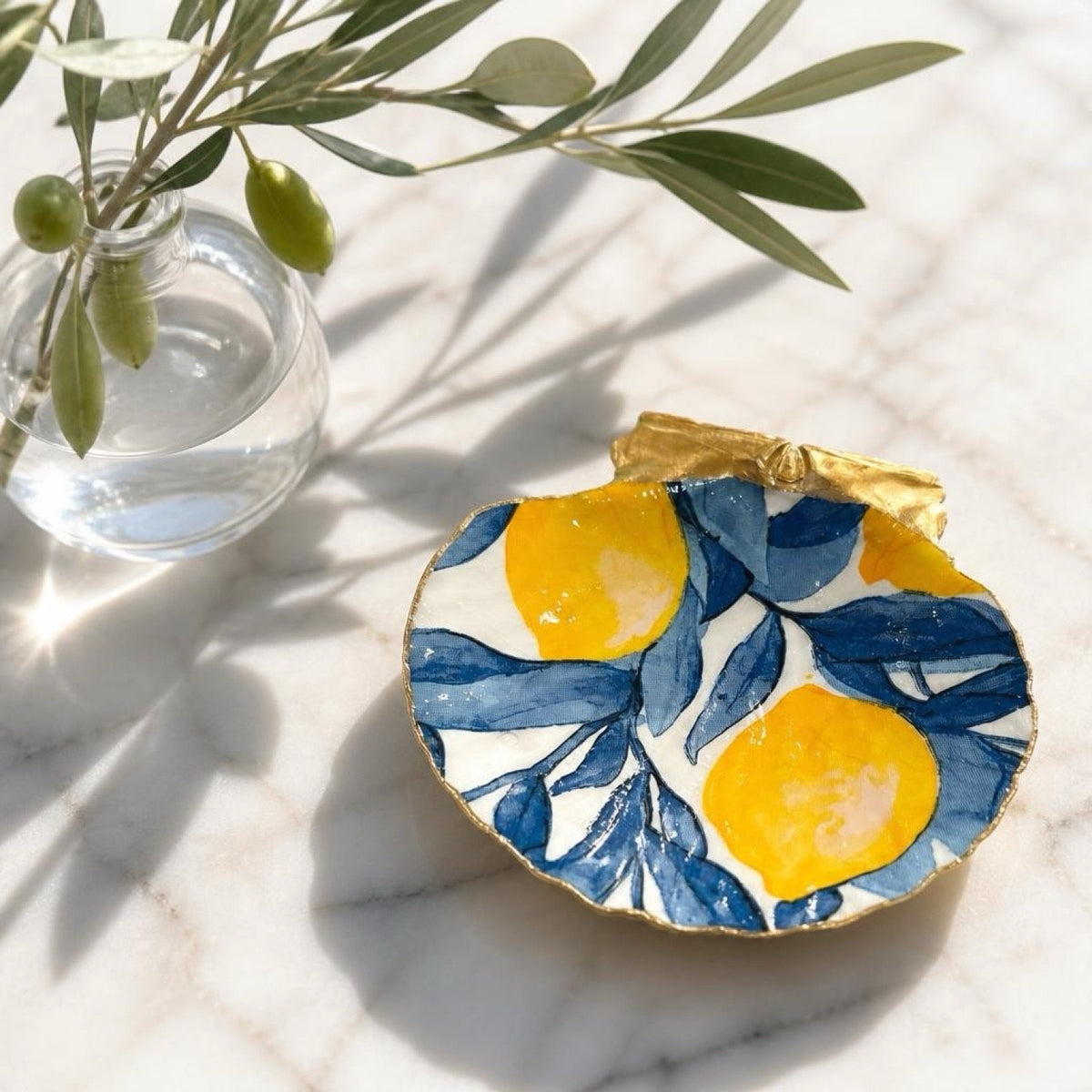 Italian lemon shell trinket dish
